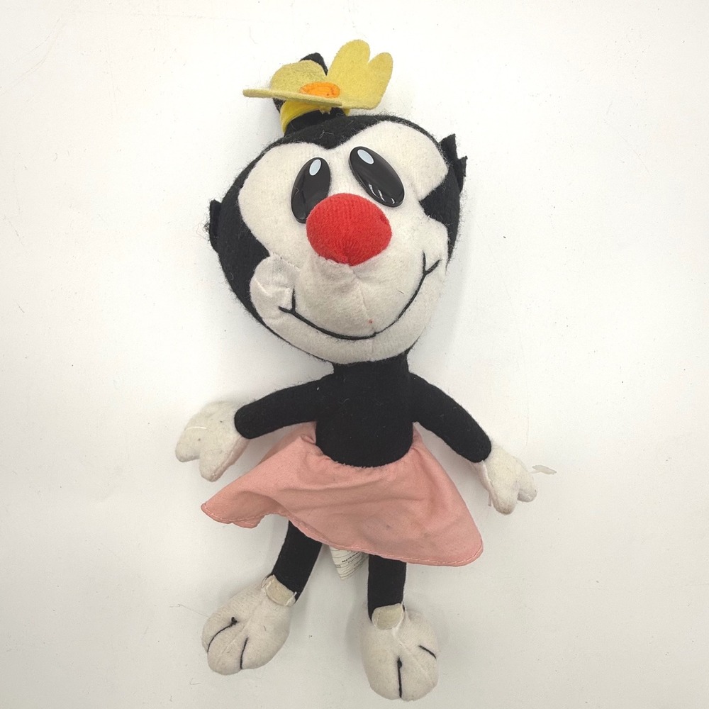 ACE Novelty Animaniacs Dot Plush 1995 Warner Bros Vintage 10" Pink Skirt